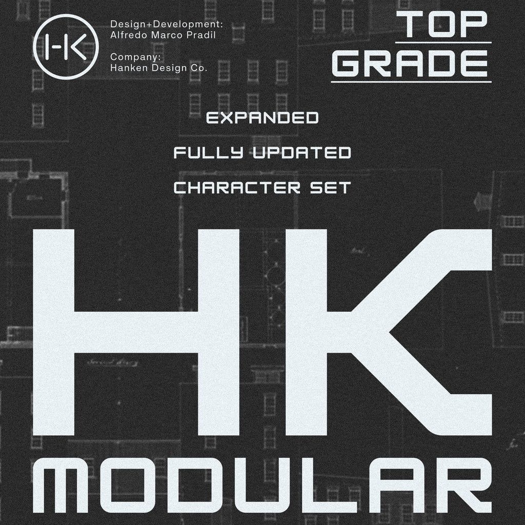 Font Update: HK Modular Typeface