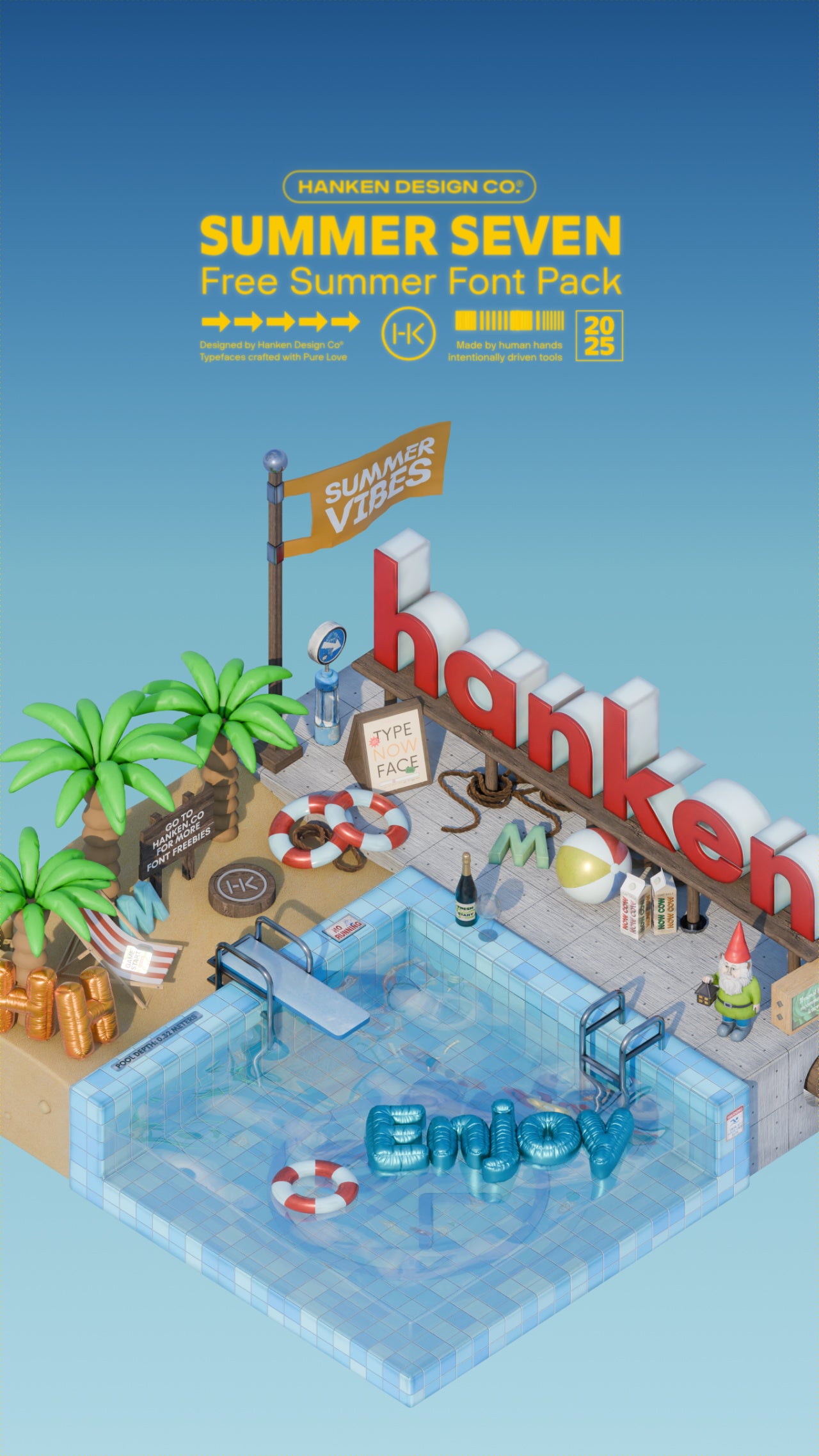 Summer Seven: Free Font Pack