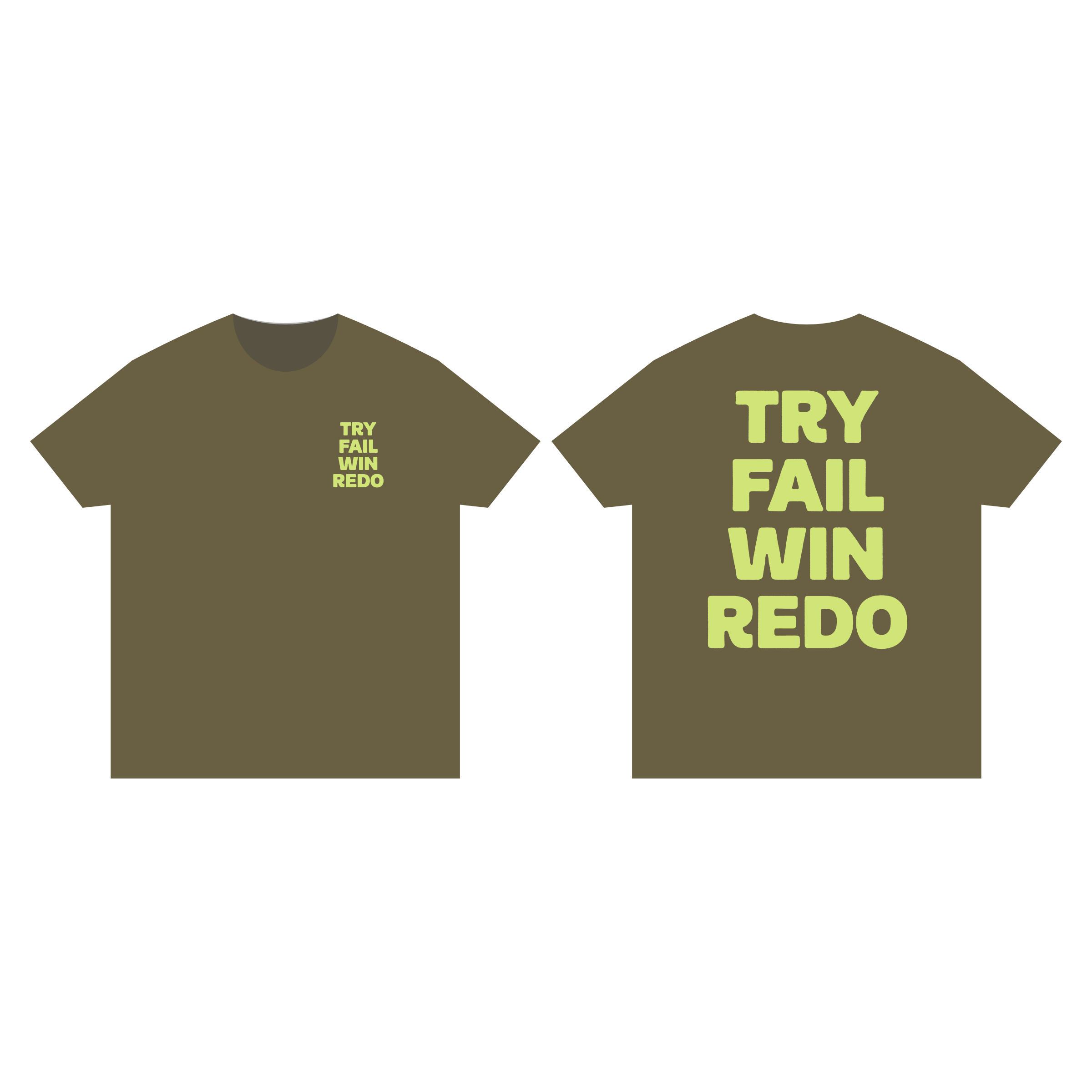 HDC Fontwear: Try Fail Win Redo