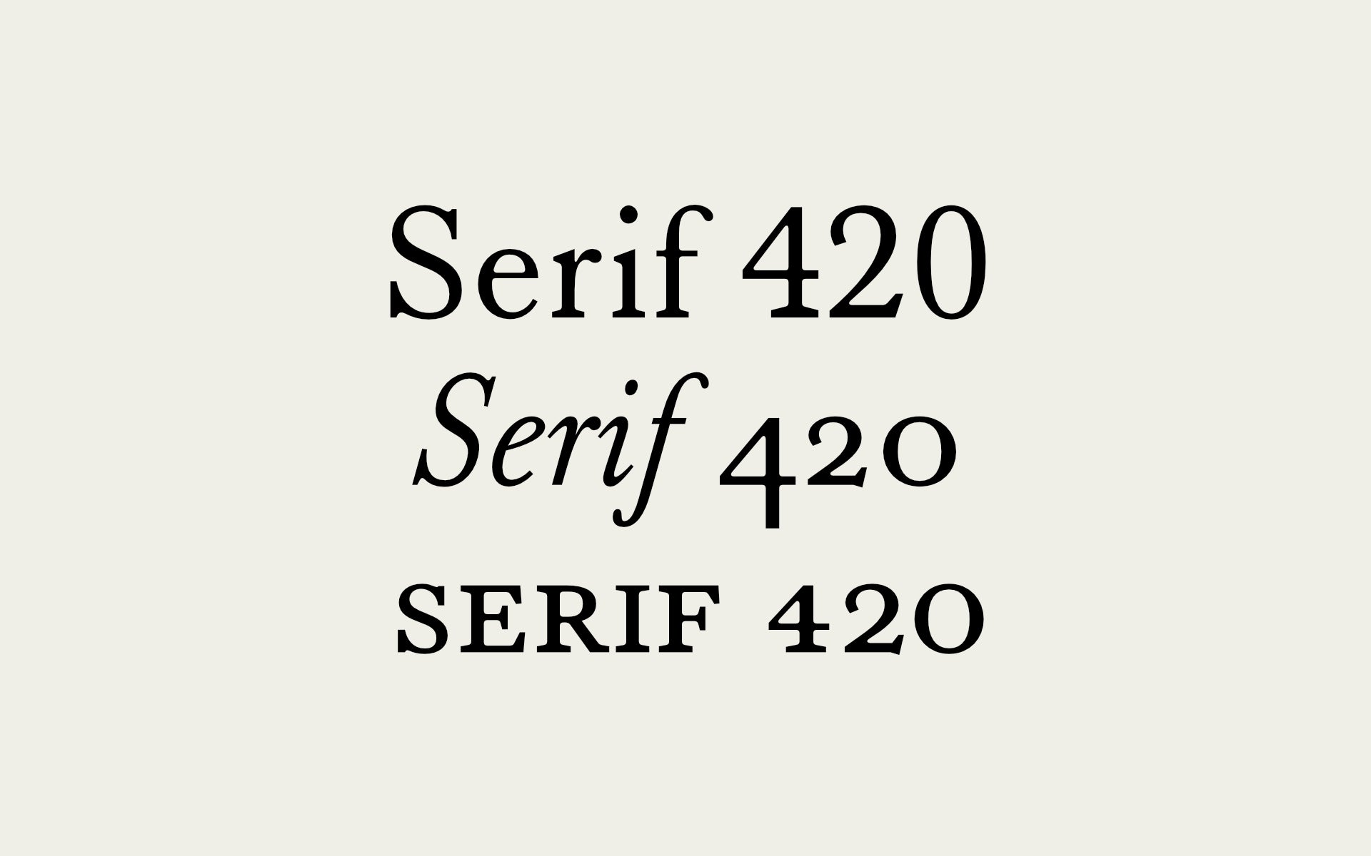 Serif 420